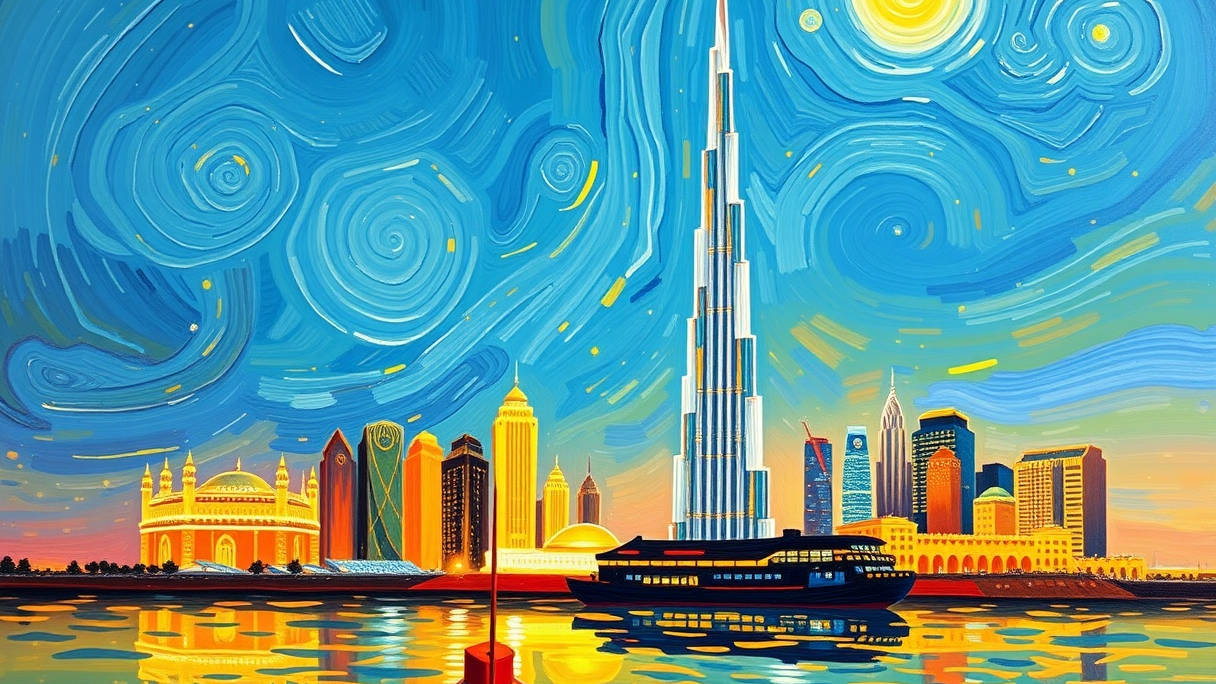 Was wäre, wenn... - Van Gogh Dubai gemalt hätte- Unsere Bilderserie gibt die Antwort