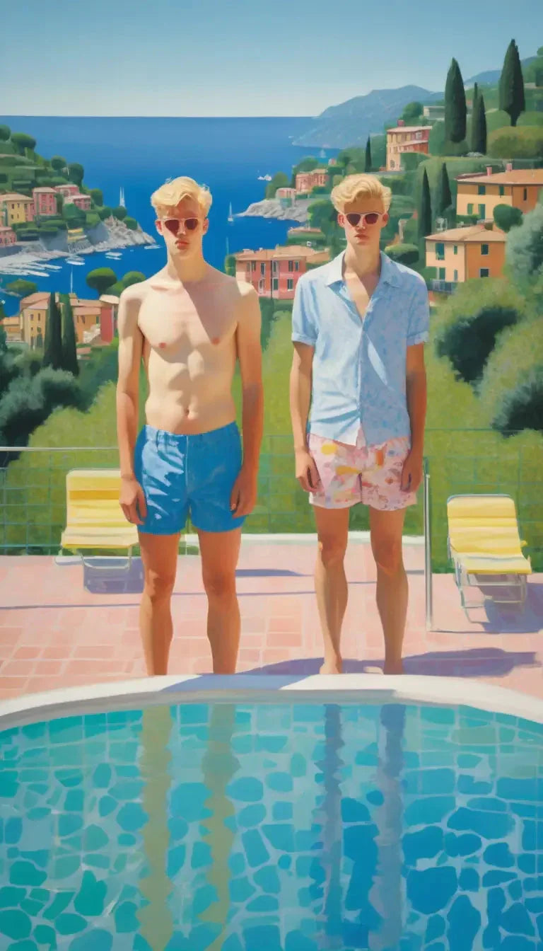 Gay Fine Art: Bilder im Stil und den hinreißenden Pastelltönen von David Hockney