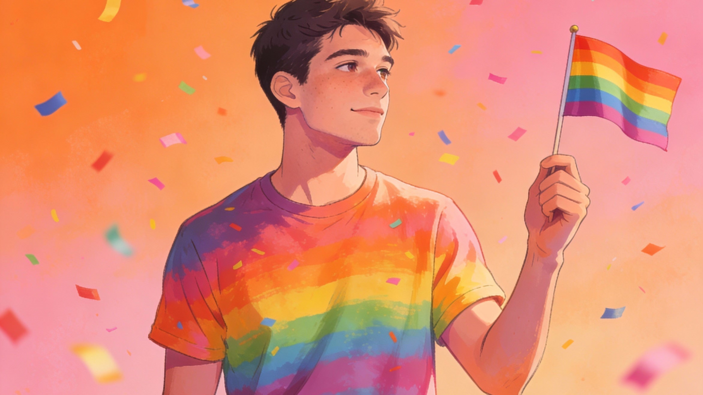 NEU BEI KUNSTWERK BILDER - Pride and Hope - Wandbild für die Schwulenbewegung
