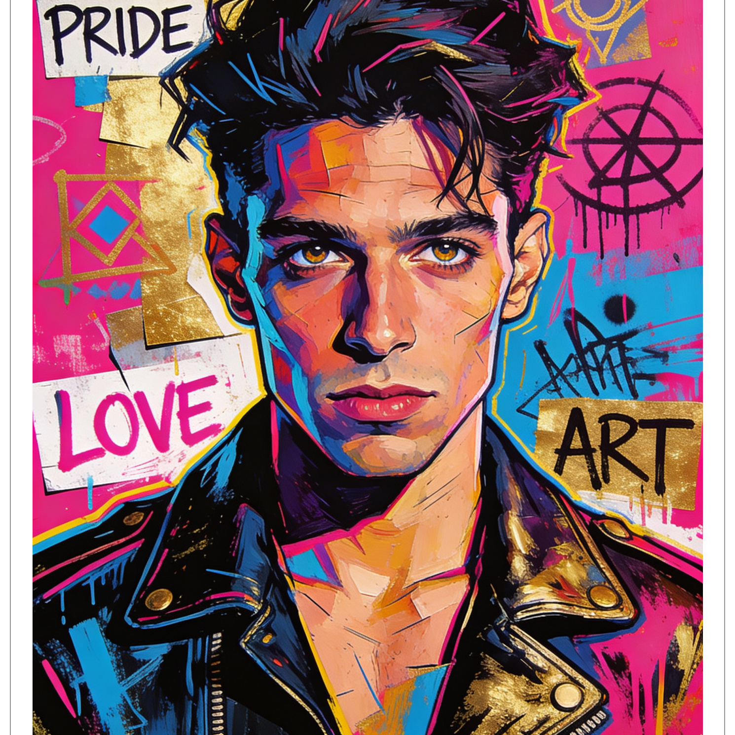 NEU BEI KUNSTWERK BILDER - New York Pop Art - Gay Street Art Basquiat Inspiration