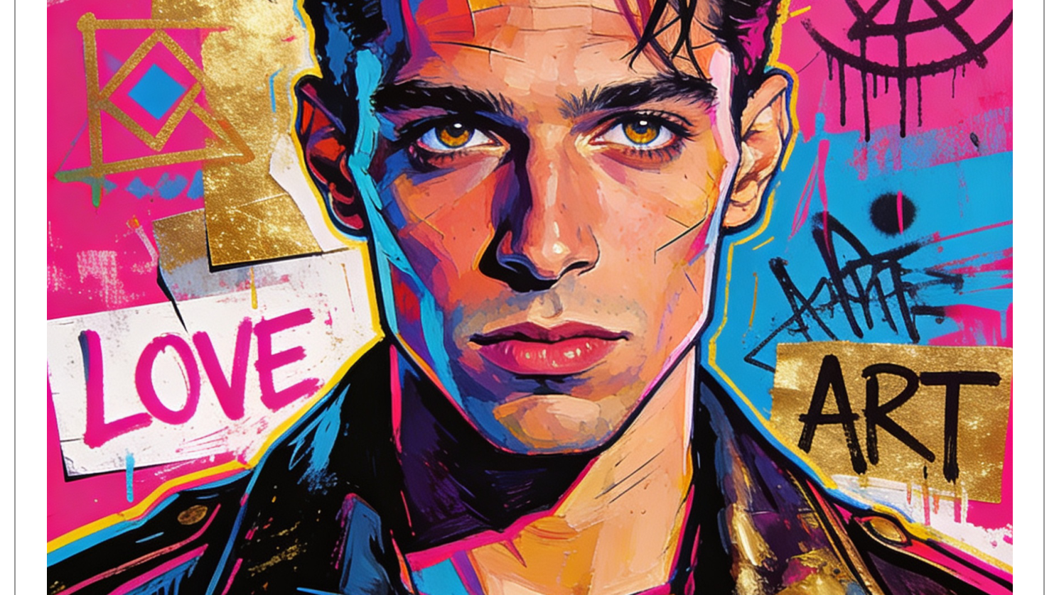 NEU BEI KUNSTWERK BILDER - New York Pop Art - Gay Street Art Basquiat Inspiration