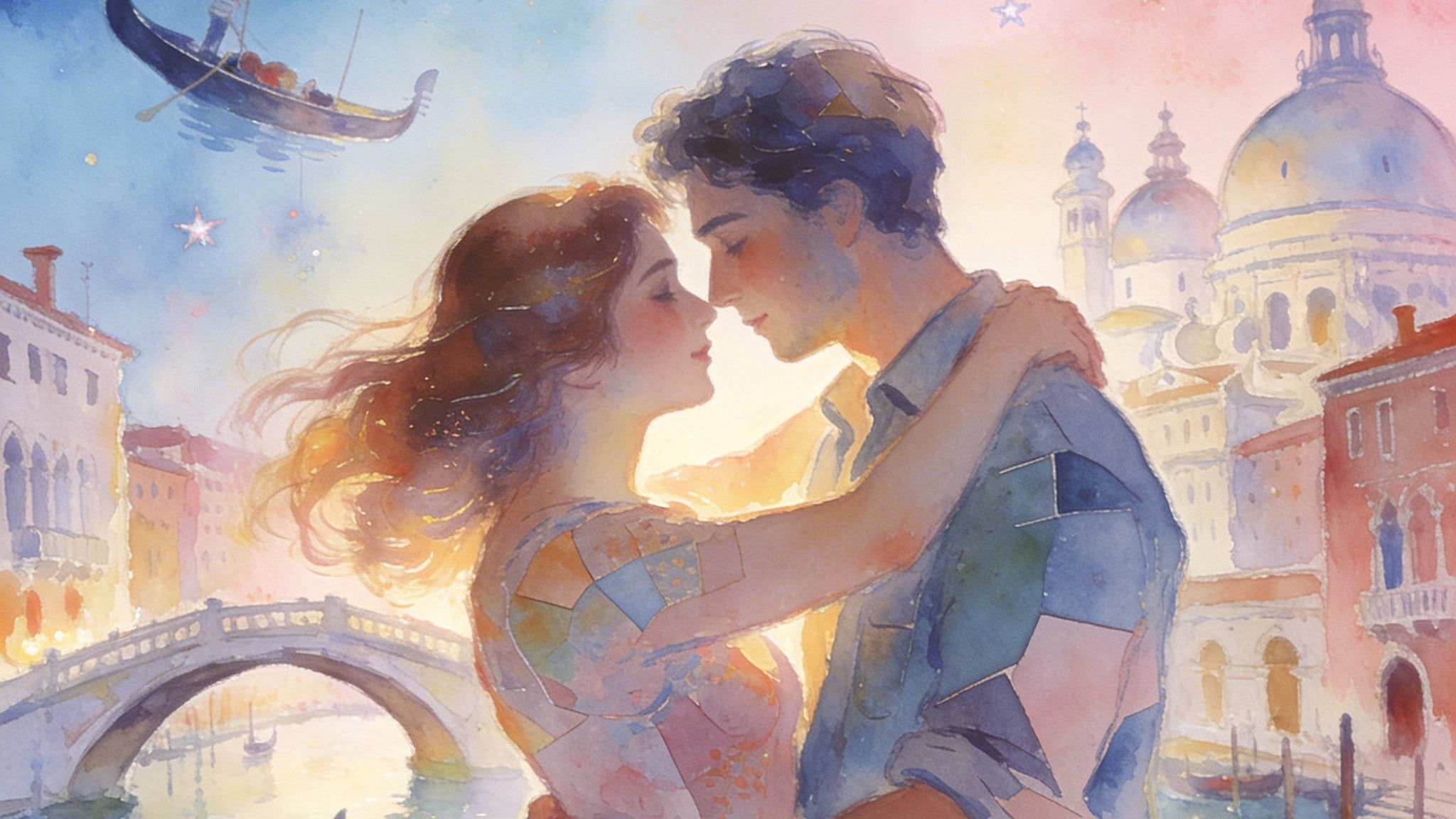 Verliebt in Venedig - Liebestaumel im unvergleichlichen Chagall-Stil