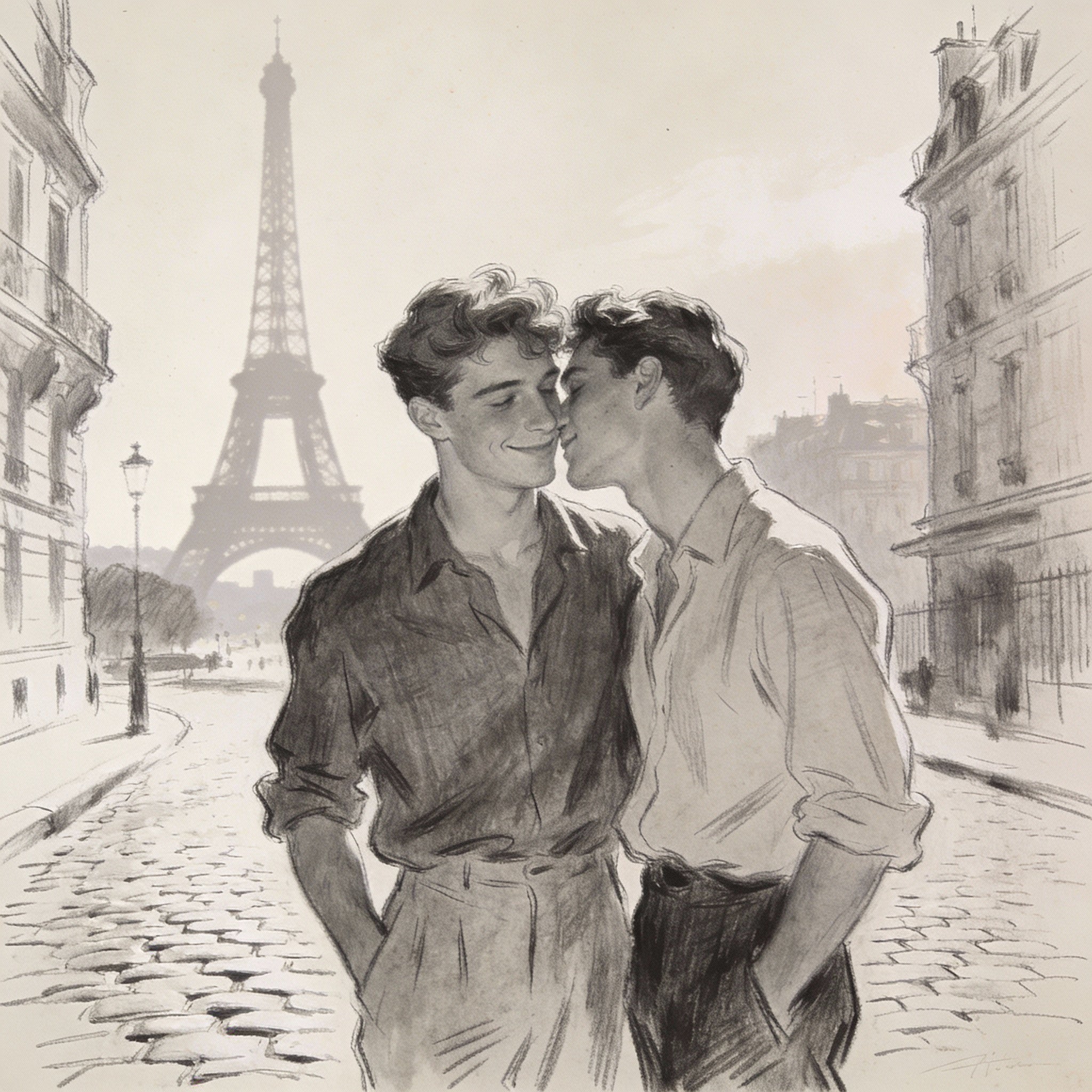 Gay Art - Print Poster schwule Kunst