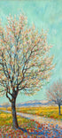 Blühender Baum mit rosa Blumen im Van-Gogh-Stil, Galerie Schöne Künste