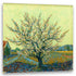 Blühender Baum im Van-Gogh-Stil, weiß-rosa Impressionismus auf Leinwand