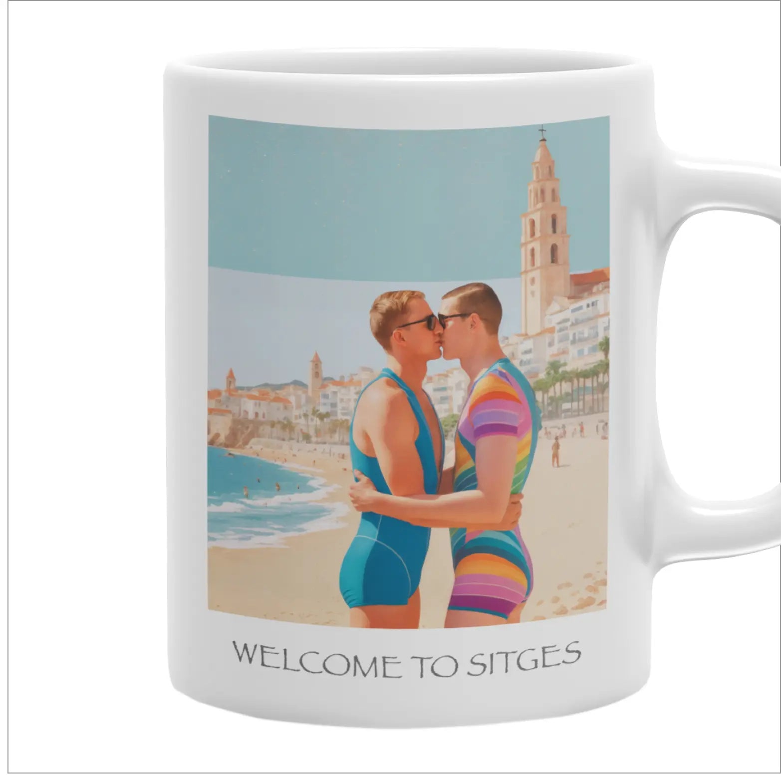 Welcome to Sitges - Gay Love Tasse | Kunstwerk Bilder KUNSTWERK BILDER