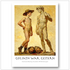 Gay Art Poster – Donatellos David trifft Michelangelos David, zwei schwule Ikonen der Kunstgeschichte, Goliath besiegt – Wandbild Kunstdruck


