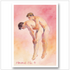 Gay Art Print zwei Männer schwebend Aquarell Wandbild – Gay Poster Design rosa warm – LGBTQ Wanddeko Kunstdruck – Homoerotische Kunst siebter Himmel

