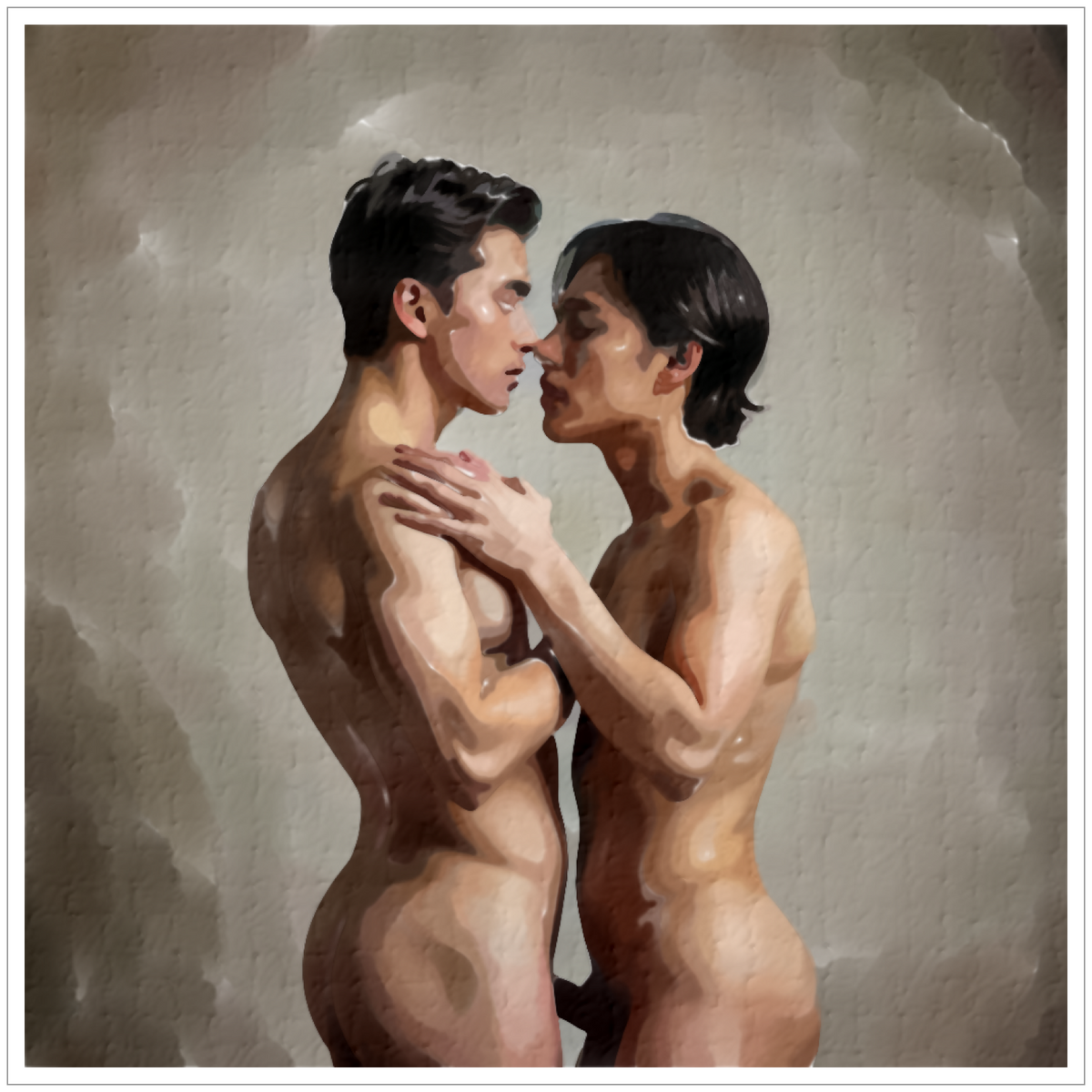 Lazy Soul Slow Sex – Zwei Männer, ein Moment - GAY ART Wandbild