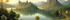 Dramatische Berglandschaft - Spitze Felsen - Stiller See mit Spiegelungen - Goldenes Licht - Canvas Wandbild

