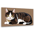Elegante Katze mit Goldkette KUNSTWERK BILDER