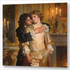 Zwei Männer in barockem Hofkostüm im Kerzenlicht – Philippe d'Orléans und Chevalier de Lorraine, erotische Nähe am Hof von Versailles, Gay Art Wandbild