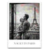 Nackt in Paris Poster - Gay Love Kunstfotografie Eiffelturm | Kunstwerk Bilder KUNSTWERK BILDER