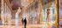 Leinwandbild Gay Art – Spiegelsaal Versailles, schwule Liebe im goldenen Spiegel, impressionistischer Stil – KUNSTWERK BILDER
