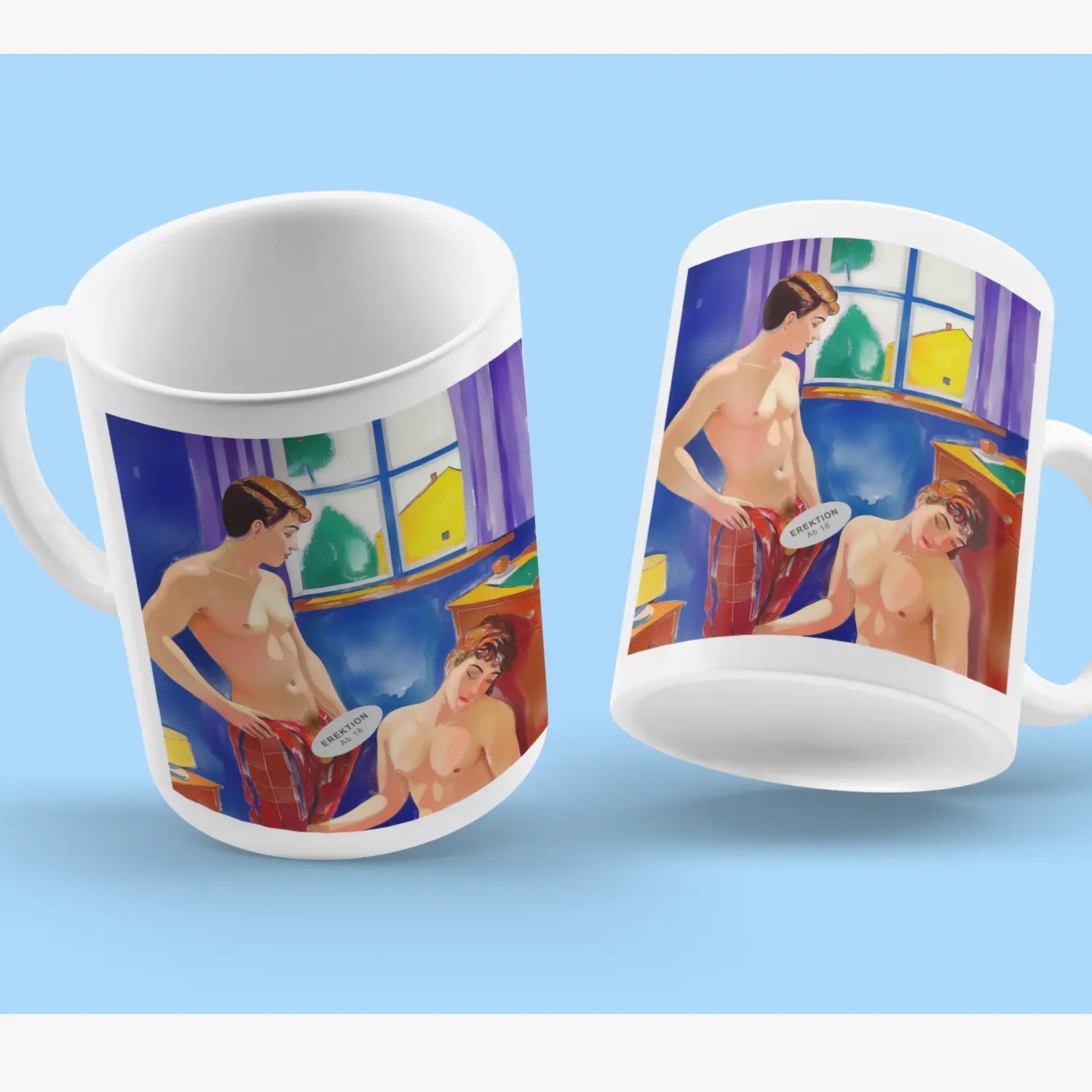 Intime Momente - Gay Love Kunst-Tasse | Kunstwerk Bilder KUNSTWERK BILDER