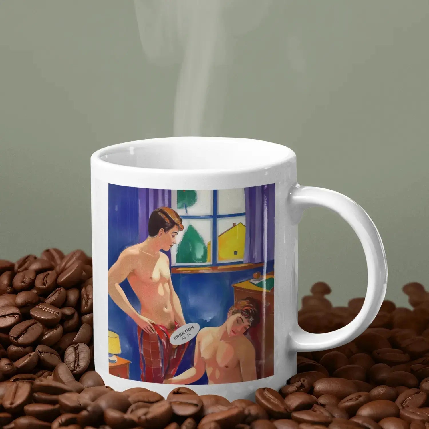 Intime Momente - Gay Love Kunst-Tasse | Kunstwerk Bilder KUNSTWERK BILDER
