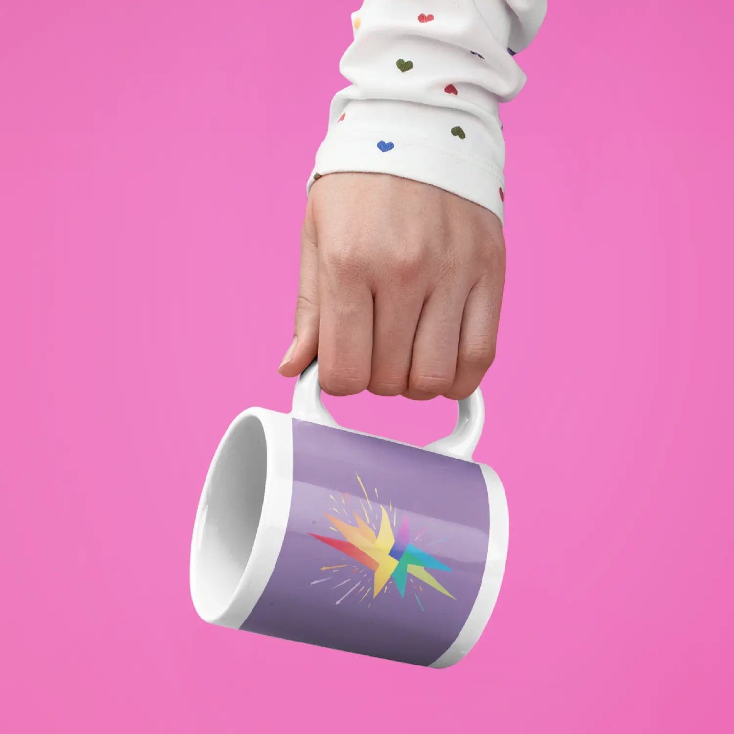 Pride Stern - Regenbogen Tasse | Kunstwerk Bilder KUNSTWERK BILDER