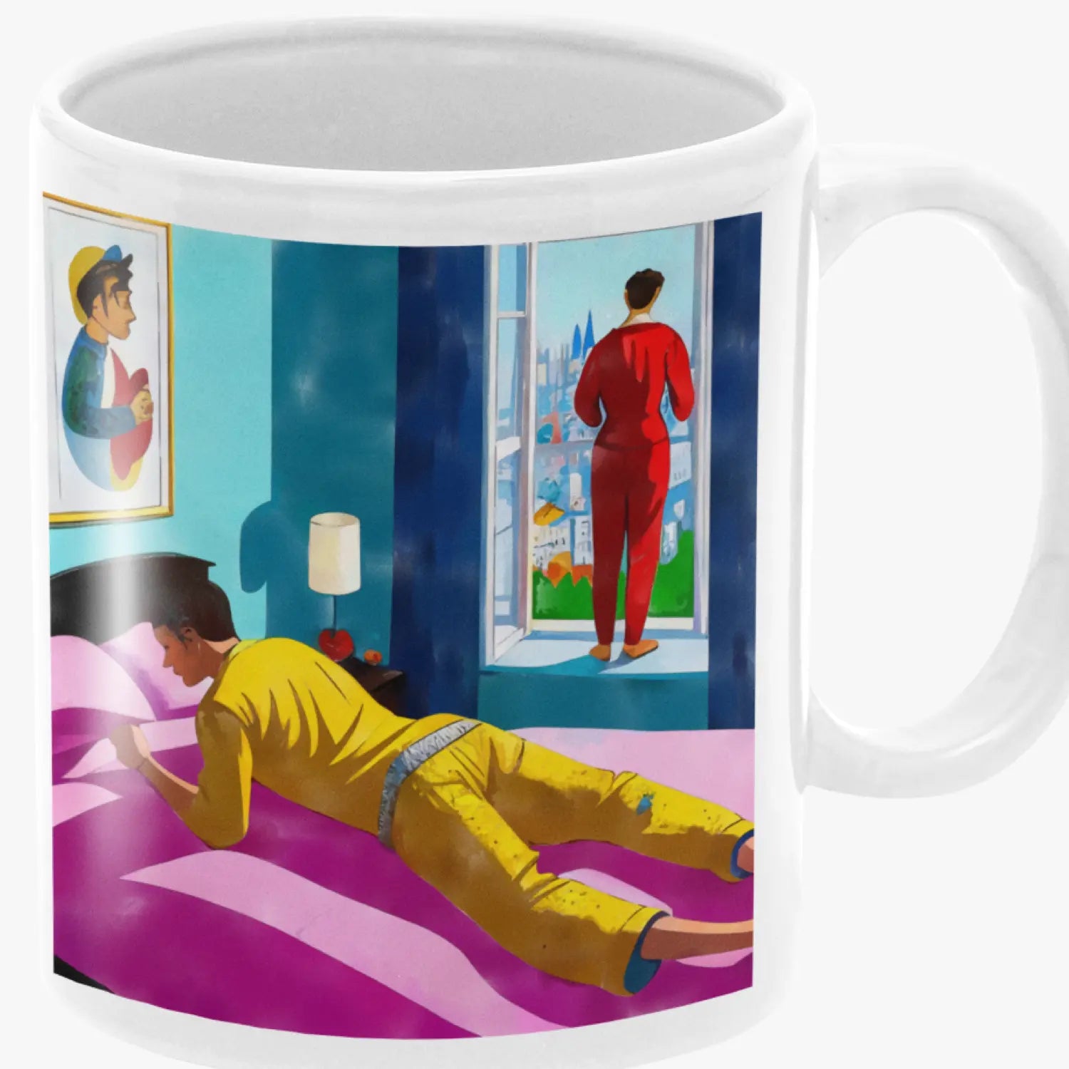 Stille Momente - Gay Love Kunst-Tasse | Kunstwerk Bilder KUNSTWERK BILDER