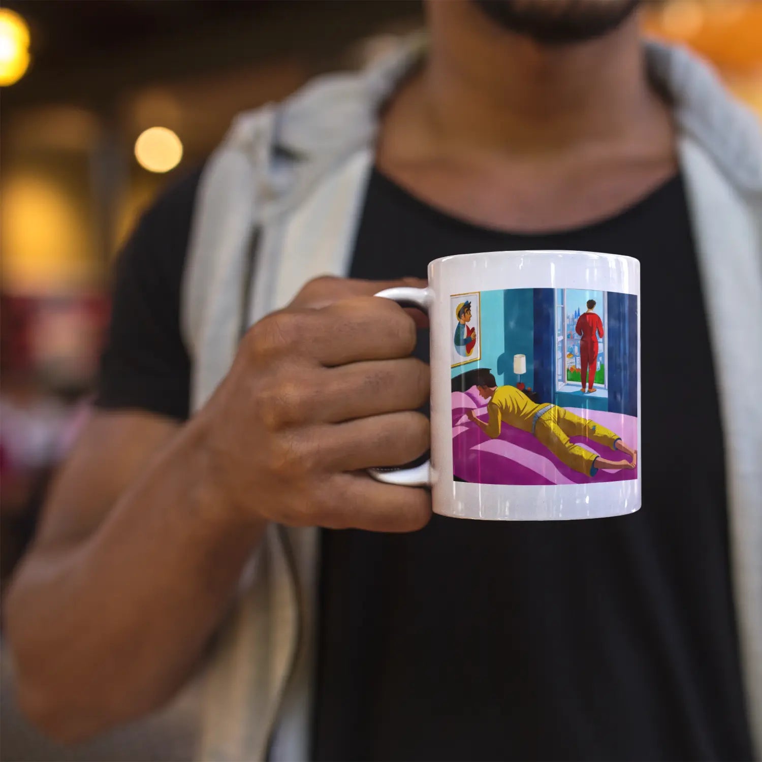 Stille Momente - Gay Love Kunst-Tasse | Kunstwerk Bilder KUNSTWERK BILDER