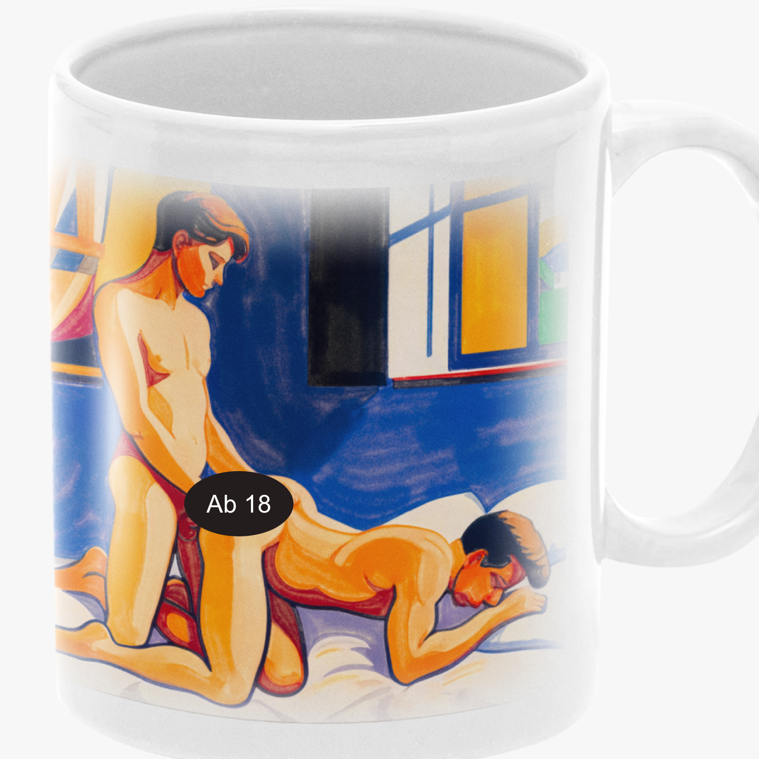 Gay Art Motiv Tassen - Nicht nur von hinten