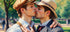 Renoir trifft Gay Love - Kuss im Park KUNSTWERK BILDER