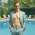 Poolside Elegance Canvas - Gay Art Wandbild Eleganter Mann am Pool | Kunstwerk Bilder KUNSTWERK BILDER
