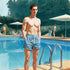 Pool Paradise Canvas - Gay Art Wandbild Athletischer Mann am Pool | Kunstwerk Bilder KUNSTWERK BILDER