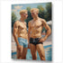 Zwei am Pool - Gay Art | Kunstwerk Bilder KUNSTWERK BILDER