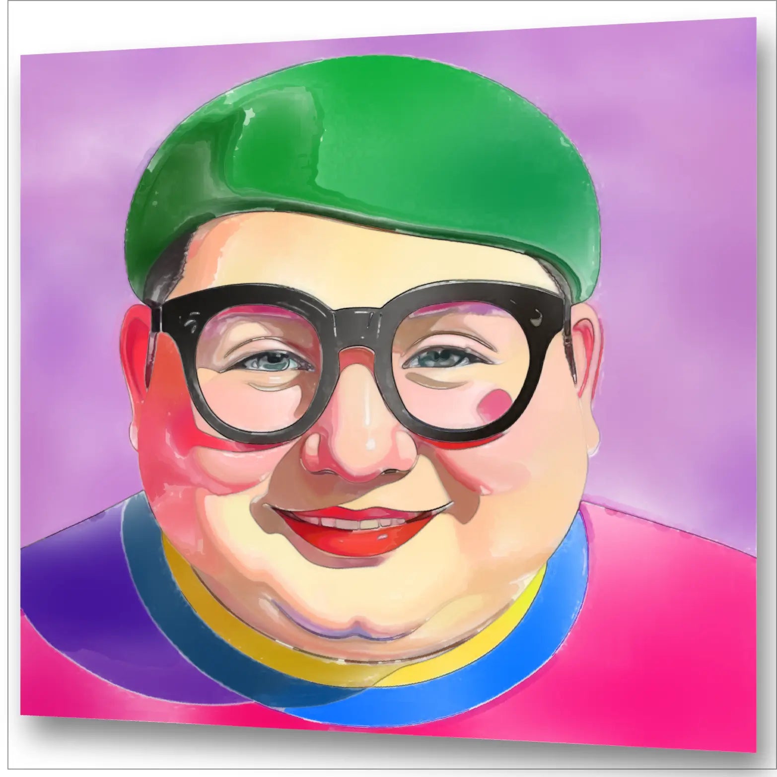 Happy Chubby Pride - Pop-Art Portrait | Kunstwerk Bilder KUNSTWERK BILDER