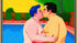 Gay Art Wandbild - Chubby Love am Pool New York Pop Art KUNSTWERK BILDER