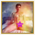 Träumer im Licht - Verträumte Gay Art impressionistisch - Junger Mann in nebelig-impressionistischer Malweise - Wandbild auf Keilrahmen
