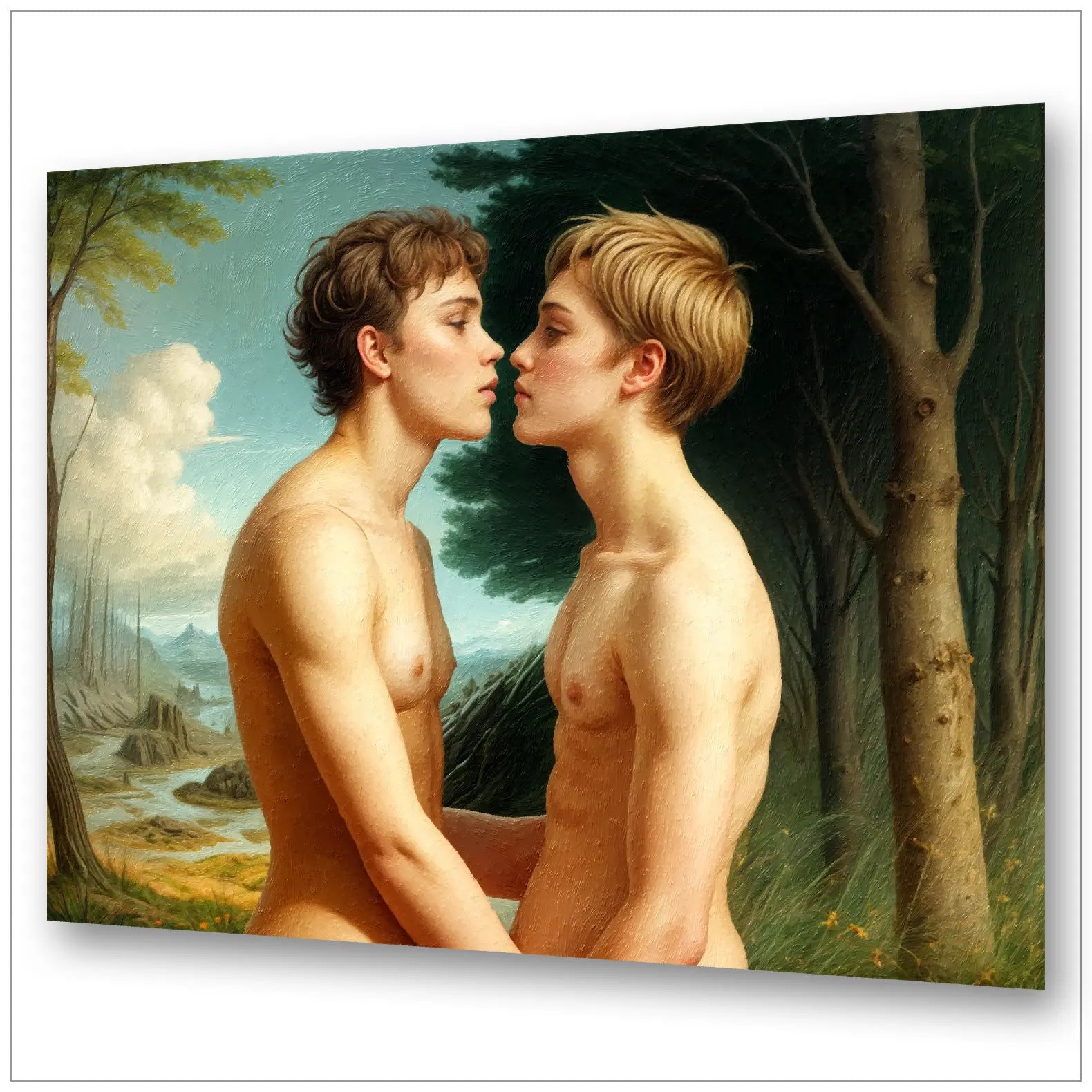 Die verbotene Liebe - Das ungemalte Bild | Gay History Art | Kunstwerk Bilder KUNSTWERK BILDER