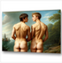 Zwei nackte Männer in romantischer Landschaft – Caspar David Friedrich trifft Gay Love
