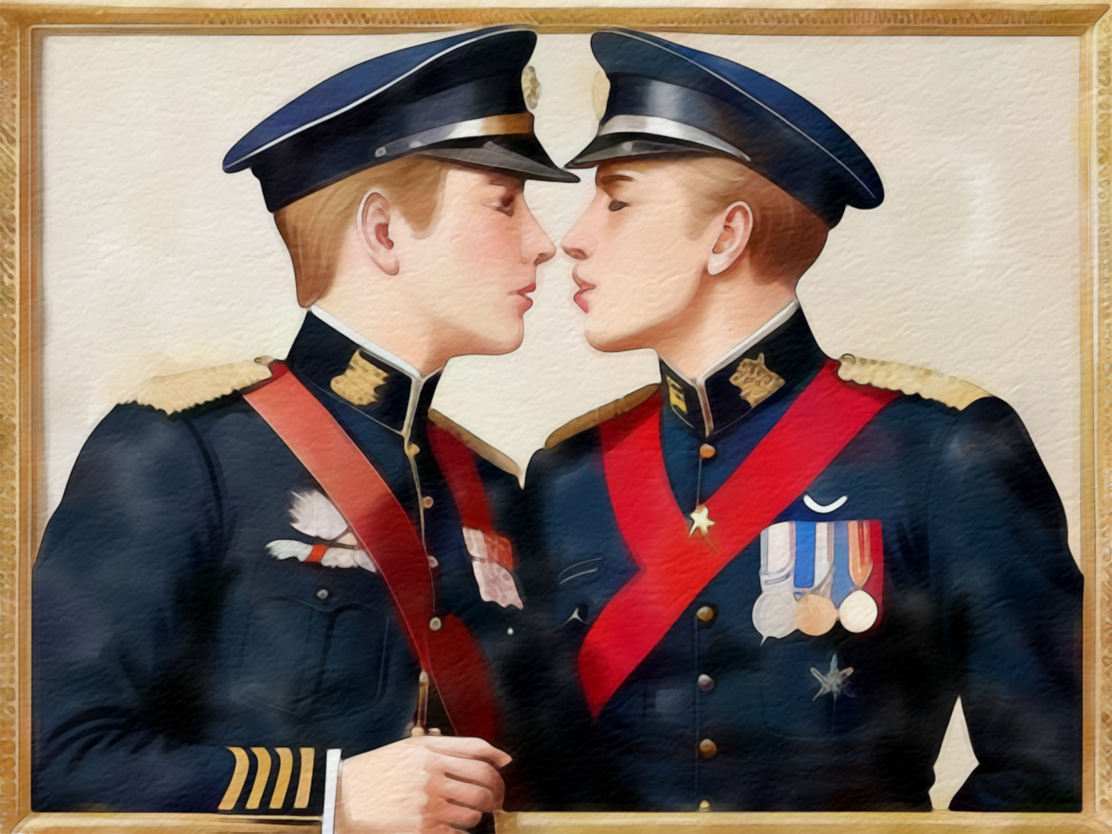 Gay Art - Preußen trifft Gay Love - Zwei Admirale