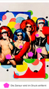 Vier Drags in selbstbewusster Pose - Bunte Collage - Gay Art - Canvas Wandbild - Tim Lienhard
