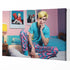 Gay Art Canvas - Junger Mann in rosa Schlafzimmer | Kunstwerk Bilder KUNSTWERK BILDER