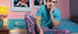 Gay Art Canvas - Junger Mann in rosa Schlafzimmer | Kunstwerk Bilder KUNSTWERK BILDER